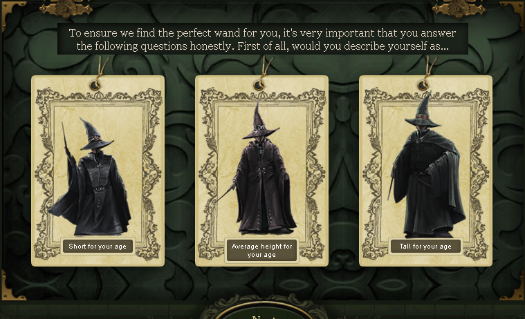 This is how the Pottermore wand quiz works. - Album on Imgur